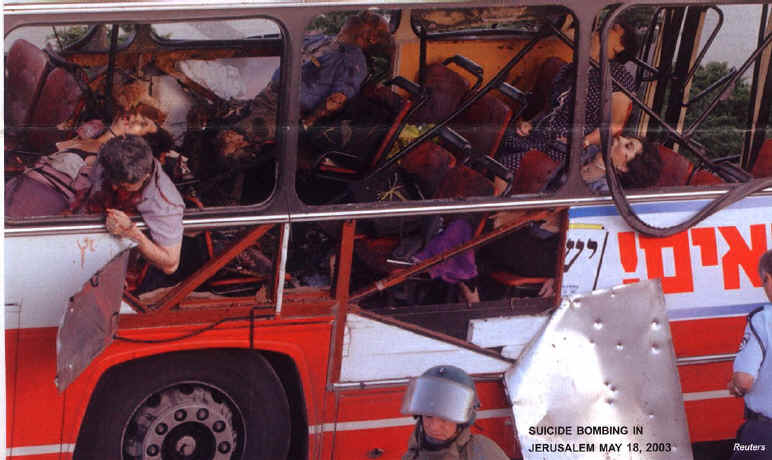 If you want to see the reality of a bombing, click here to go the MFA site where there is video footage
