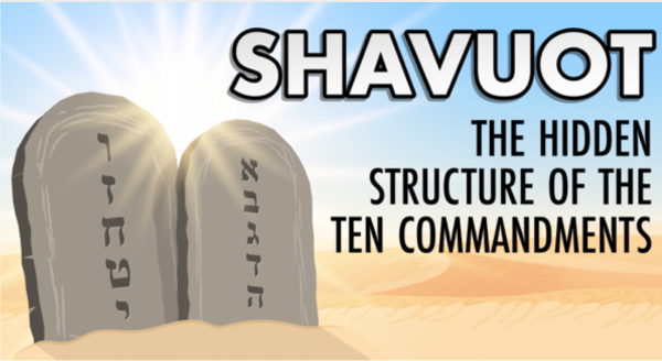 The hidden structure of the ten commandments