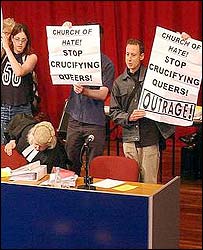 Accusing the Church of hatred for upholding the Bible