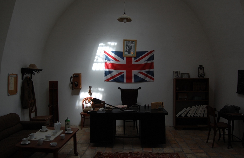 Office in Jerusalem prison - British Mandate period.