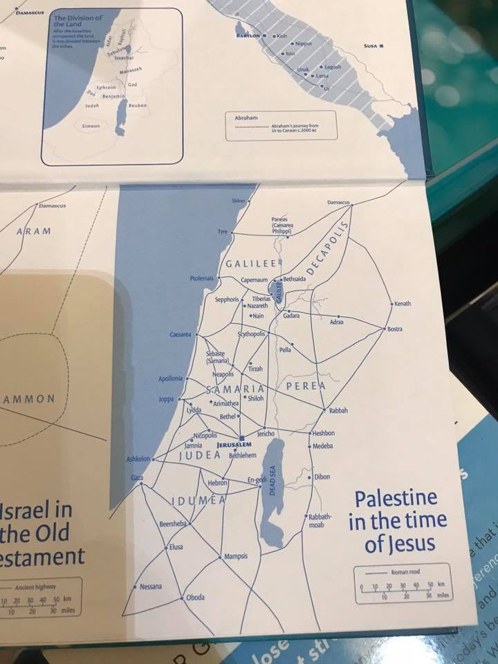 The map entitled "Palestine in the time of Jesus" in the latest NIV Bible.  There was no Palestine in the time of Jesus.