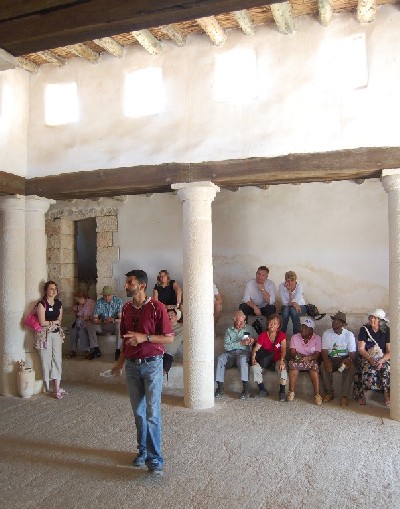 This is a reconstructed first century synagogue in Nazareth Village. 