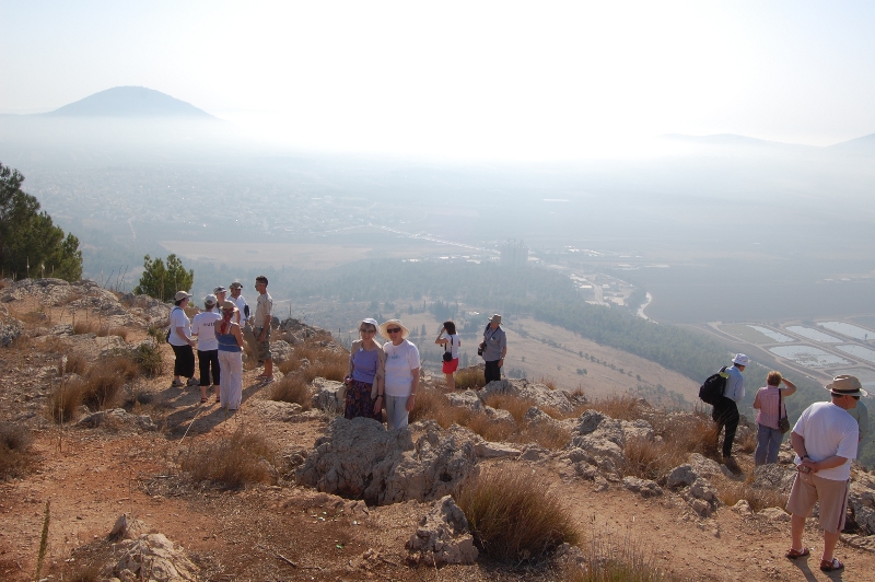 On Mount Precipice, Nazareth, with Mount Tabor in the background 