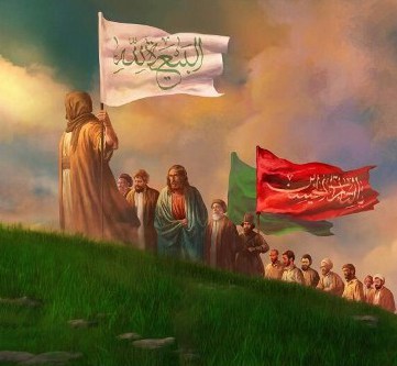 Islamic end of days.  The Mahdi with Jesus following behind among Islam's prophets.